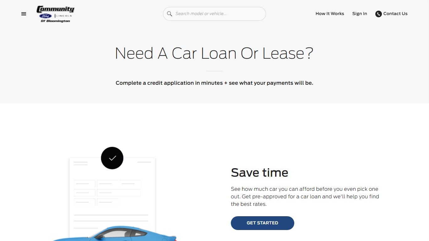 Get Pre-Approved | Community Ford Lincoln of Bloomington